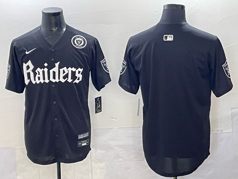 Men 2025 Oakland Raiders Blank Black 6th generation Joint Name Nike Limited NFL Jersey style 04->oakland raiders->NFL Jersey